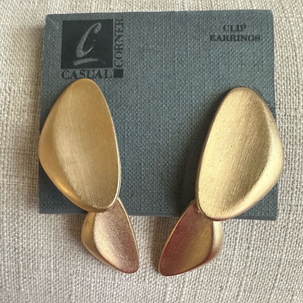 3/15 Mix And Match Casual Corner Gold-Toned Statement Earrings